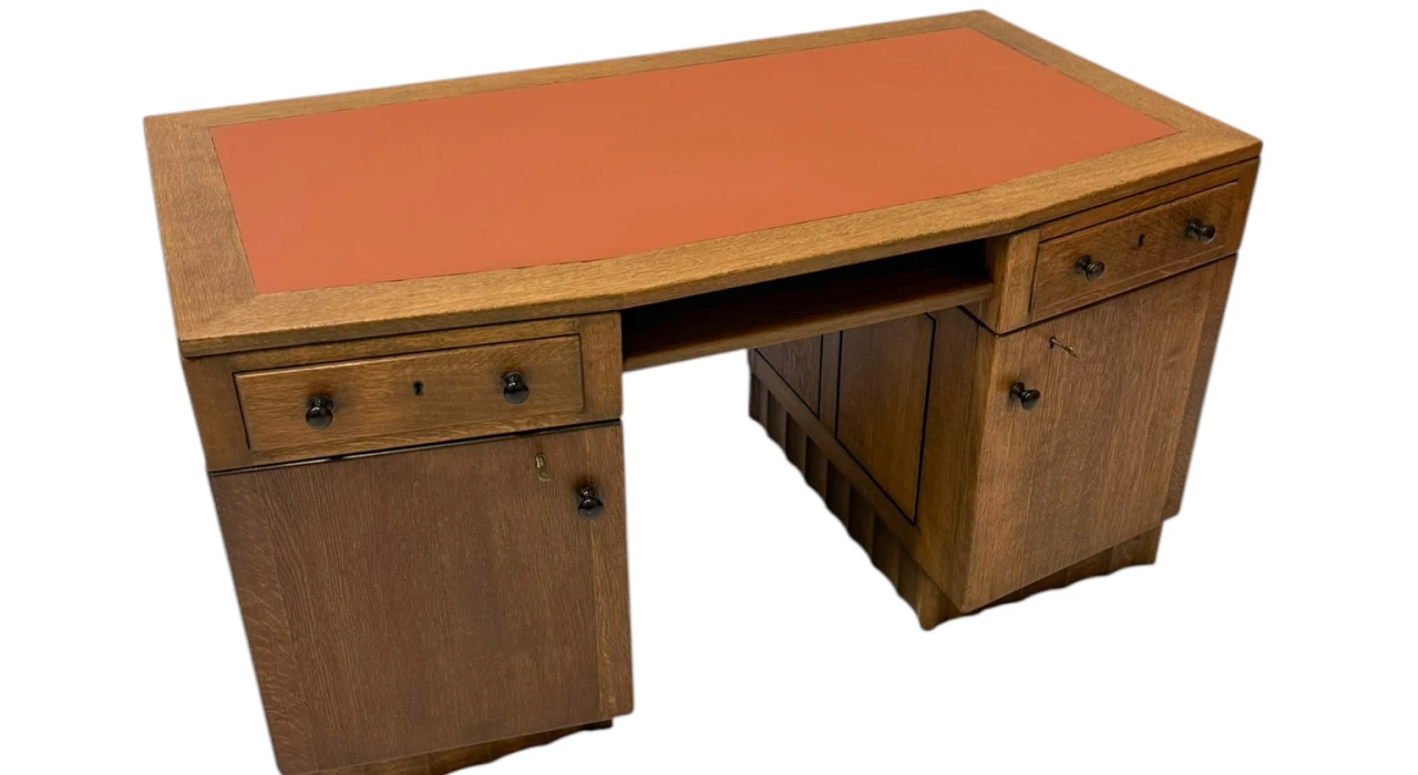 Art Deco Amsterdamse School Desk by Hildo Krop for Gebroeders Monsieur Steenwijk